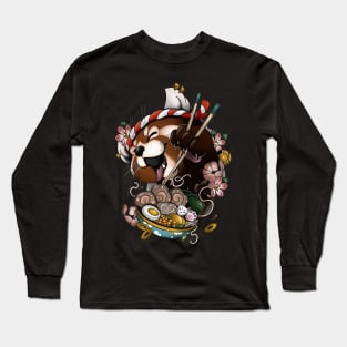 red panda ramen Long Sleeve T-Shirt